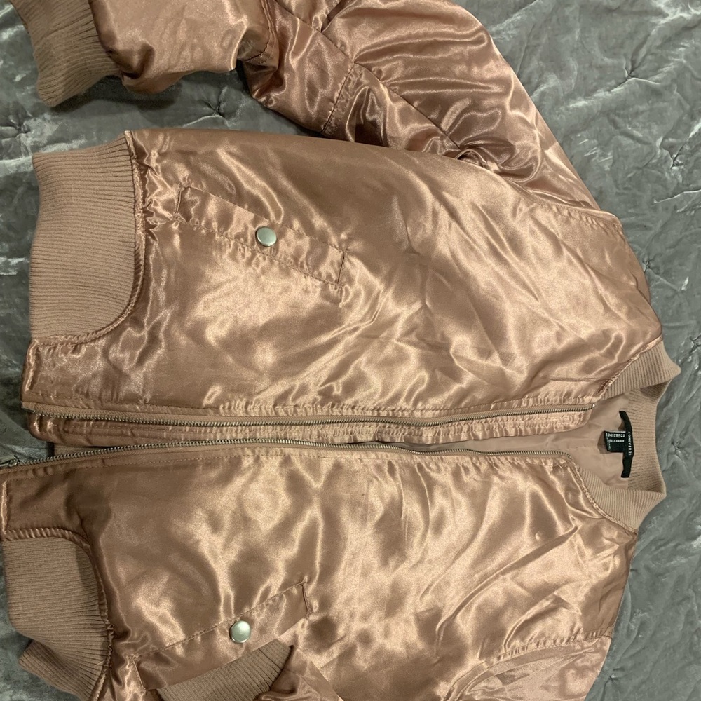 Rose Gold Bomber Jacket